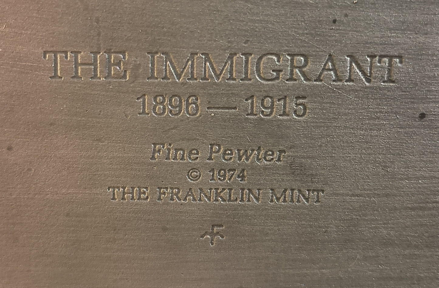 The Immigrant: 1896-1915 - Franklin Mint 1974