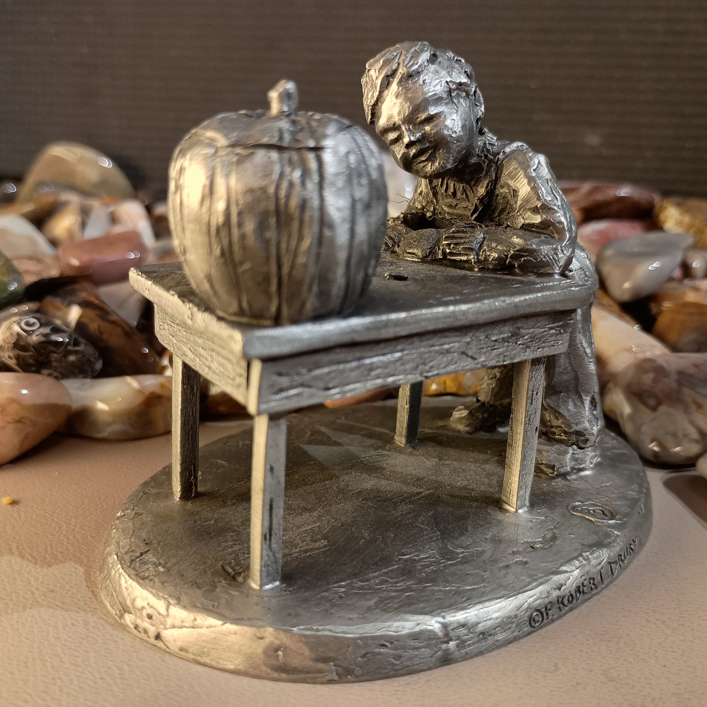 Boy with Jack-O-Lantern - 1973